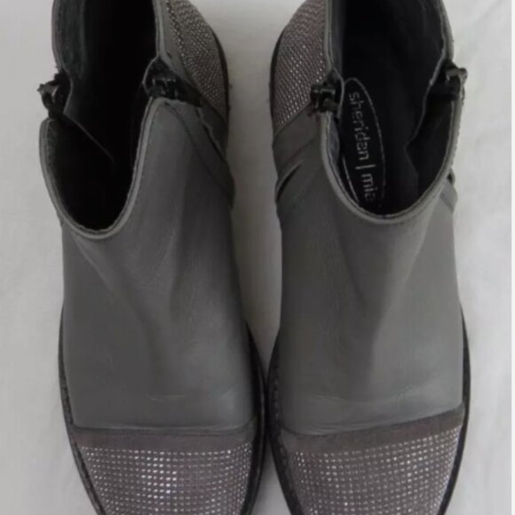 handmade Italy Designer leather/ Studded boots 11.5, 12 - Picture 5 of 6